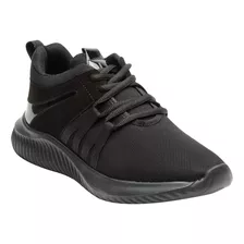 Tenis Deportivo Negro Antiderrapante Para Mujer 1065 O-i