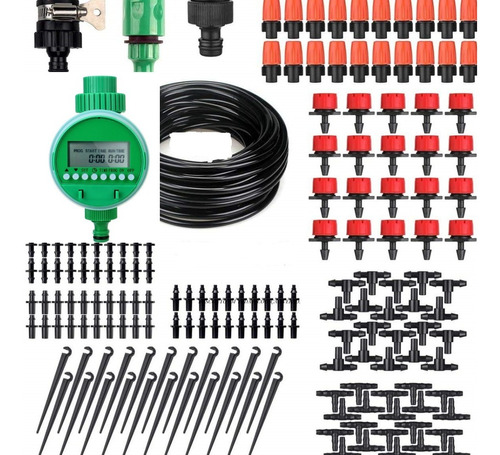 Kit Sistema De Irrigação Automatizado 40 Bicos-15m-167pçs