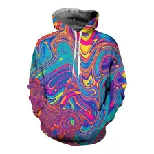 3d Psicodélico Graffiti Pullovers Pintura Sudadera Con Capuc