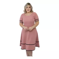 Vestido Midi Boneca Godê Evangélico Feminino Rodado Soltinho