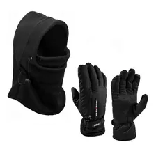 Kit Balaclava Motero Ciclista + Guantes Termicos Frío 