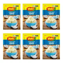 Pó Para O Preparo De Sorvete Yoki Coco Kit Com 6 X 150g