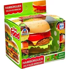 Brinquedo Hambúrguer Fast Food Monta E Desmonta