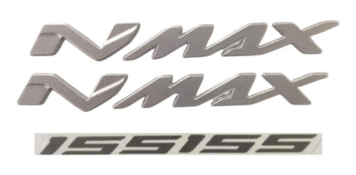 Kit Emblemas Letras Yamaha Nmax 155 + Bluecore Foto 3