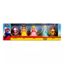 Pack 5 Muñecos Super Mario Princess Peach Rosalina Daisy 