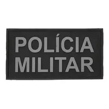Patch Emborrachado Polícia Militar - Com Carrapicho