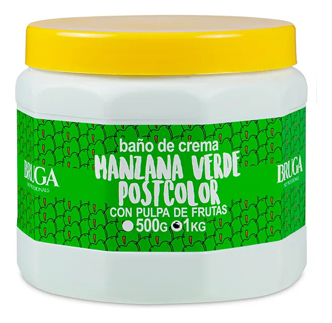 Baño De Crema Bruga Manzana Verde Postcolor 1000gr 2