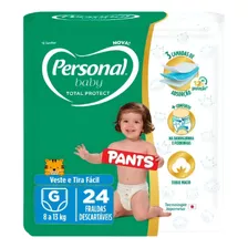 1 Pct Fralda Personal Total Protect Pants M28 G24 Xg22 Xxg20 Gênero Sem Gênero Tamanho Grande (g)