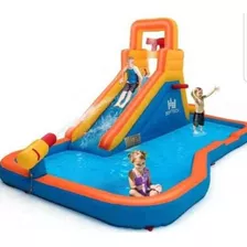 Centro De Juegos Inflable Y Piscina 4 En 1 Con Motor