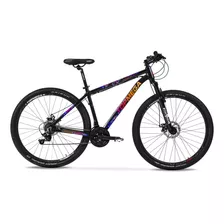 Mountain Bike Topmega Regal R29 M 21v Frenos De Disco Mecánico Cambios Shimano Tourney Color Negro/blanco/fucsia 