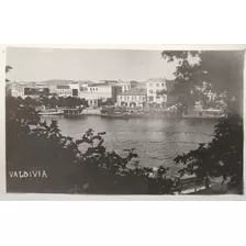 Antigua Foto Postal Valdivia Vista Parcial 1945(ff118