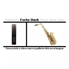 Palheta Forte Dark Sax Alto Dura 2anos Orquestra Som Escuro 