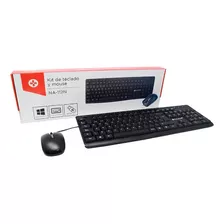 Teclado Mul. A Prueba De Agua Y Mouse Opt. Naceb Usb Na /vc Color Del Teclado Negro