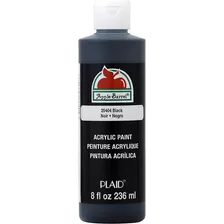 Pinturas Acrílicas Apple Barrel Color Blanca Y Negra 236 Ml