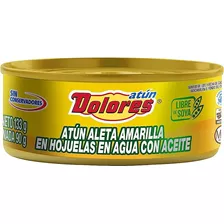 Pack 2 Atún Dolores Aleta Amarilla En Agua Con Aceite 133 Gr