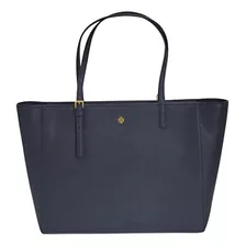 Tory Burch Emerson Tory Azul Marino Con Herrajes Dorados Bol