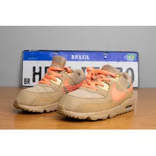 Nike Air Max 90 Off-white Desert Ore (kids) Usado - 25