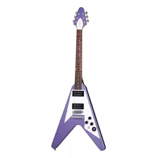 EpiPhone Kirk Hammett 1979 Flying V Guitarra Purple Metallic