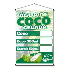 Banner Agua De Coco 50x70cm