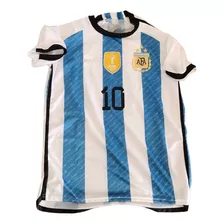 Camiseta Argentina Mundial 2022 - Celeste Y Blanca