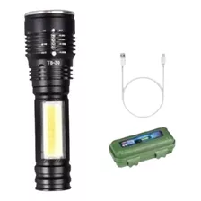 Linterna Táctica T6-30 Profesional Led, Recargable