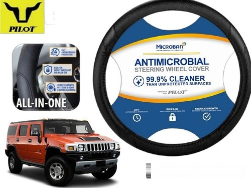 Funda Cubrevolante Negro Antimicrobial Hummer H2 2007 Foto 3