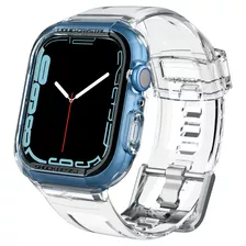 Estuche Pulso Spigen Liquid Crystal Para Apple Watch 45 44mm Ancho 45 Mm Color Transparente