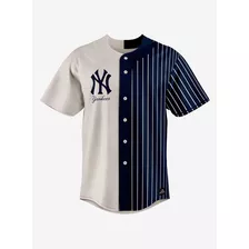 Polera New York Yankees Con Botones Fexpro Mlb