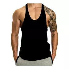 Regata Super Cavada Camiseta Preta Lisa Musculação Treino