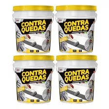 Kit 4 Antiderrapante Líquido Contra Quedas Preto 1kg