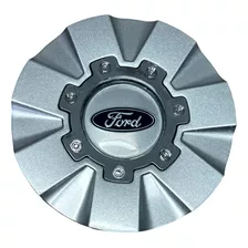 Calota Roda Vaska Emblema Ford Prata Vk244 Aro 14 15 16 17