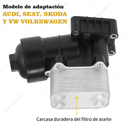 Enfriador Aceite Audi A3 A4 Q3 Volkswagen Amarok 2011-2018 Foto 5