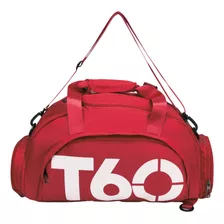 Bolsa Academia Fitness Esporte Viagem Impermeável Mochila Cor Vermelho