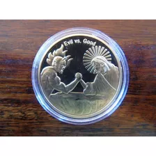 Medalla Moneda Desafío Jesús V/s Satanás