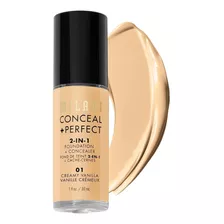 Base De Maquillaje En Cremoso Milani Conceal + Perfect 2 In 1 Tono Creamy Vanilla