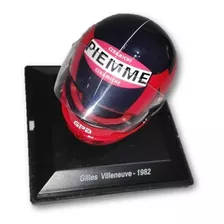 Casco Giles Villenueve 1982 Cascos Formula Uno Escala 1/5