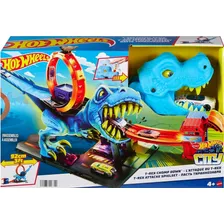 Hot Wheels Pista Urbana Acrobacias T-rex Auto Juego 4+