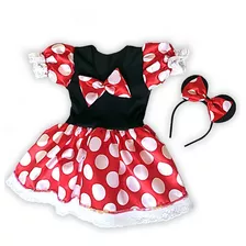 Fantasia Minnie Mouse Infantil Menina Promoção Envio Rápido