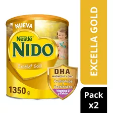 Pack Nido Excella Gold 1+ 1350g X2