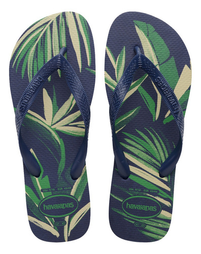 Ojota Havaianas Hombre Aloha Marino Color Marino/marino/marino Estampado Talle 39/40