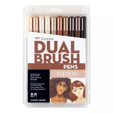 Rotuladores Tombow Dual Brush Tonos Piel 10 Piezas