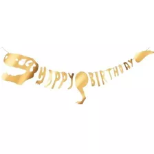 Faixa Feliz Aniversário (happy Birthday) Dinossauro