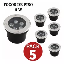 Focos Led Piso 5w Exterior Embutido Cálido/frío Pack 5 