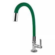 Torneira Color Luxo Cano De Silicone Flexível Bancada C-66