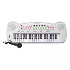 Teclado Musical À Pilha Com Microfone - Hs-999