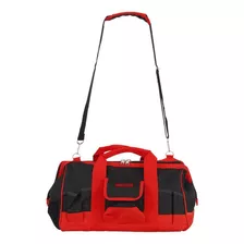 Bolsa Grande Em Lona P/ferramentas 18pol C/ 32 Bolsos Mtx Cor Vermelho