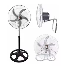 Ventilador Metálico 5 Aspas Oscilante Pie Sobremesa 