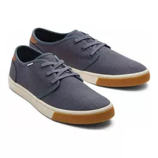 Tenis Toms Carlo Dark Slate Heritage Canvas Caballero