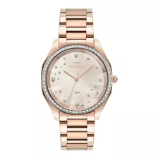 Relógio Feminino Elegance Crystal Technos 2036mmh/1t - Rosê