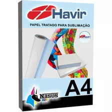 Papel Havir Transfer Sublimático 250fls A4 Fundo Azul